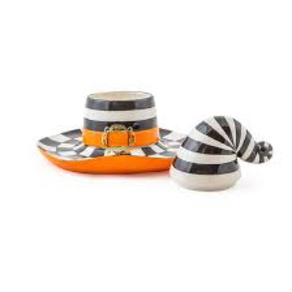 Mackenzie Childs Halloween Witch’s lidded hat for candy NWT $158. Sold out! - Picture 2 of 2